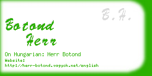 botond herr business card